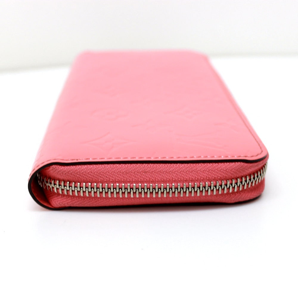 LOUIS VUITTON Long Wallet Purse M61562 Monogram Vernis pink Monogram Vernis Zippy wallet Women