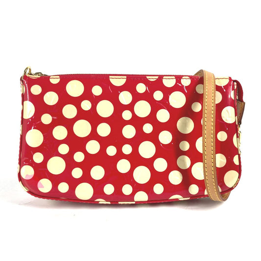 LOUIS VUITTON Shoulder Bag Patent leather Red Vernis Yayoi Kusama collaboration Dot Infinity Pochette Accessories Women