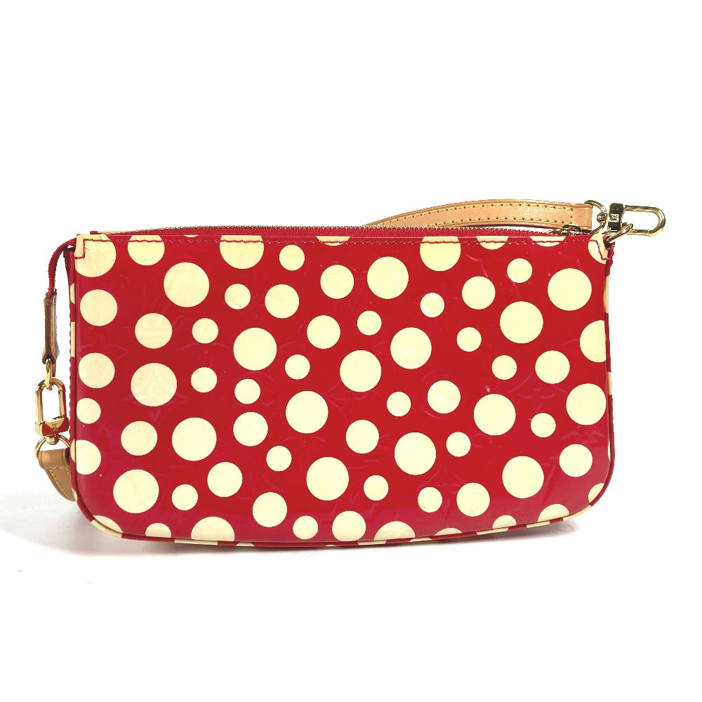LOUIS VUITTON Shoulder Bag Patent leather Red Vernis Yayoi Kusama collaboration Dot Infinity Pochette Accessories Women