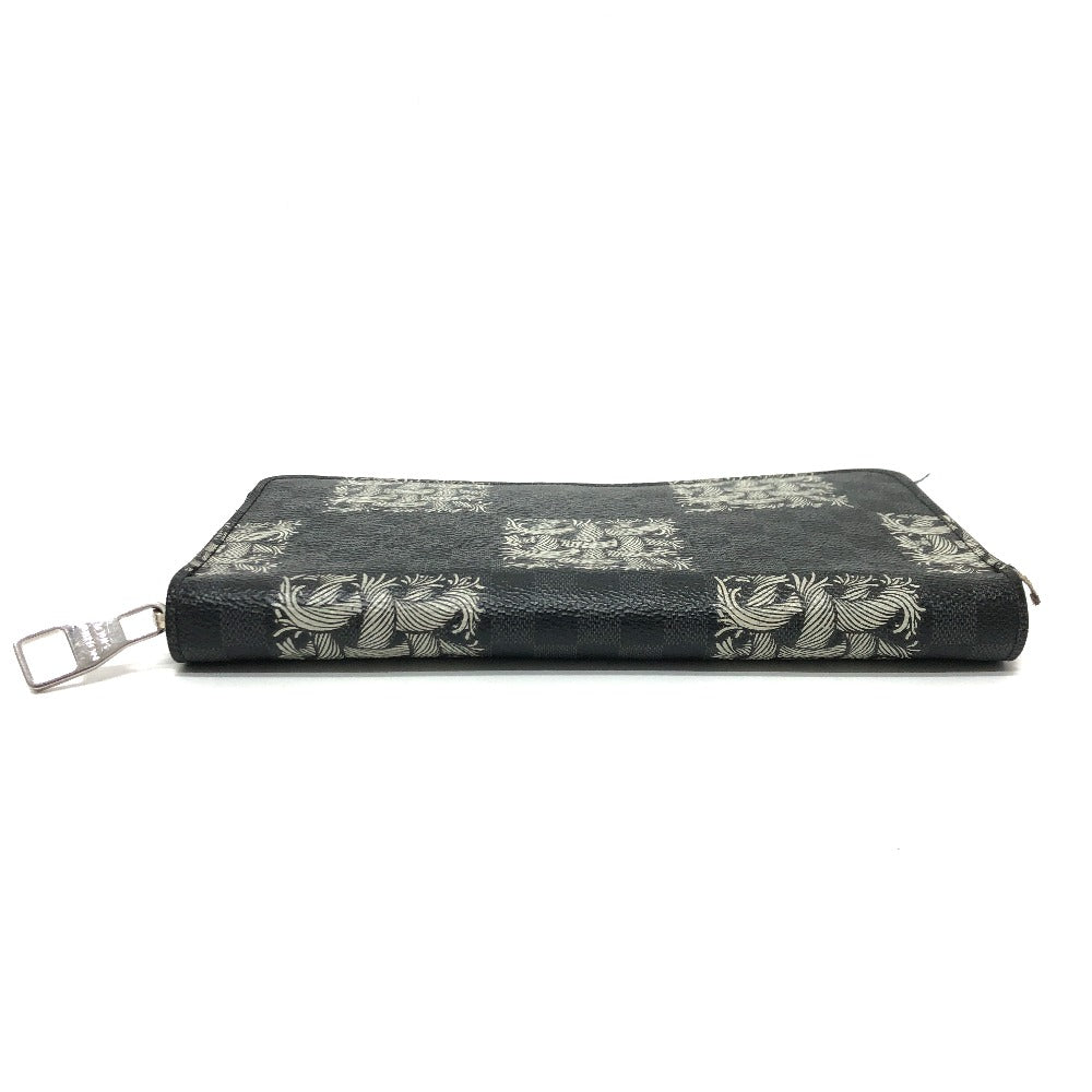 LOUIS VUITTON Long Wallet Purse âm61214  Damier Grafitto Canvas black Graphite Christopher nemes mens