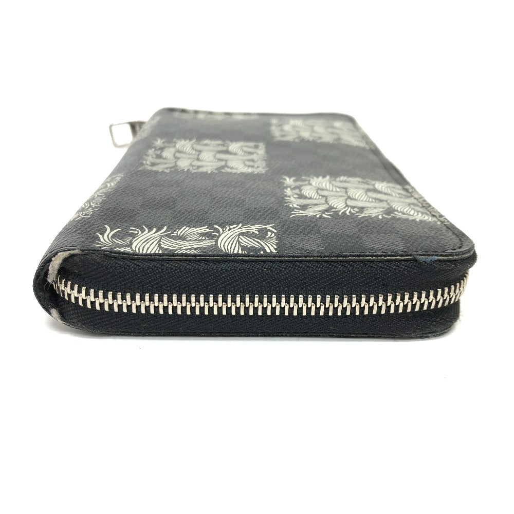 LOUIS VUITTON Long Wallet Purse âm61214  Damier Grafitto Canvas black Graphite Christopher nemes mens