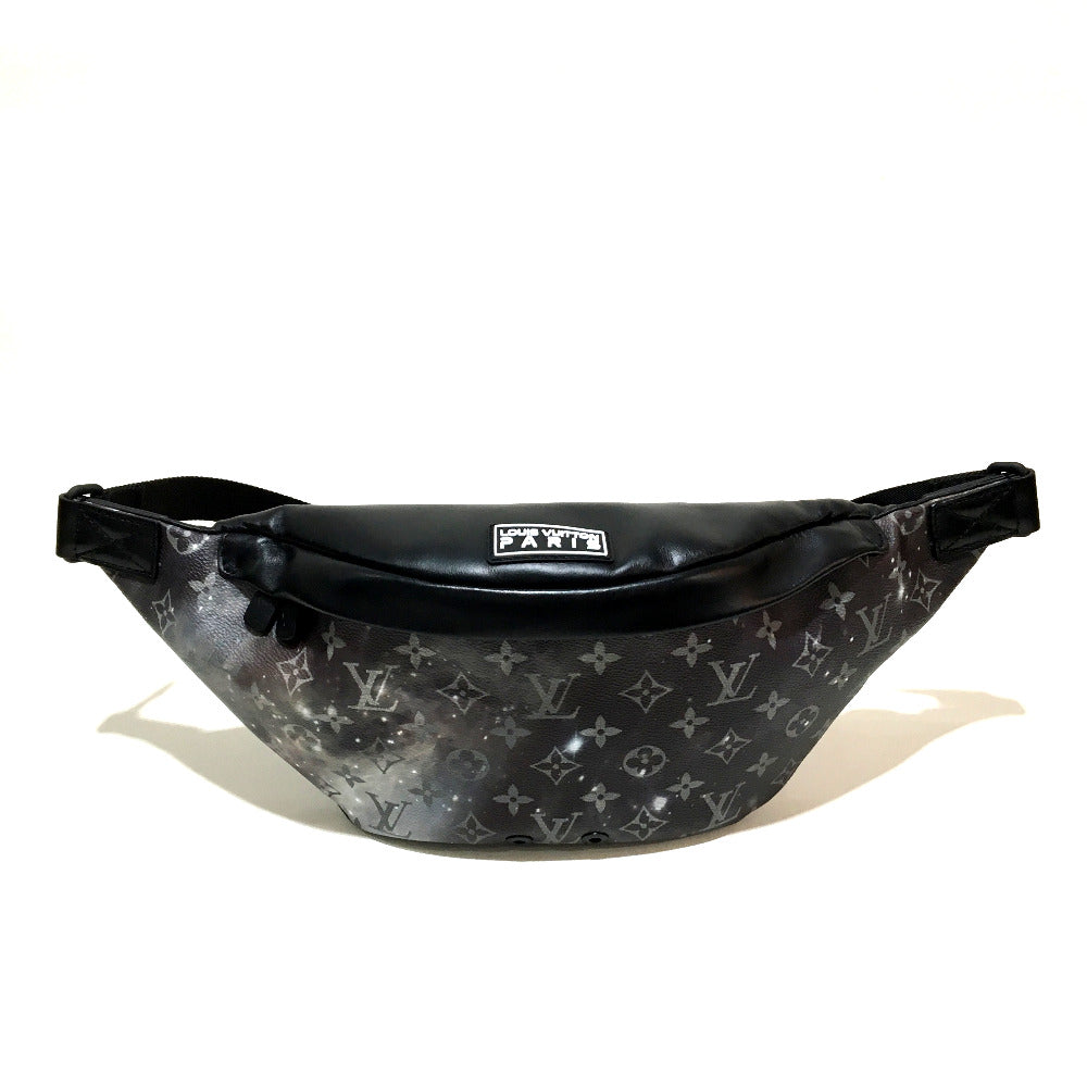 LOUIS VUITTON Sling bag ï¼­44444 Monogram Galaxy Canvas, Leather Silverx black Monogram Galaxy Discovery Bum Bag