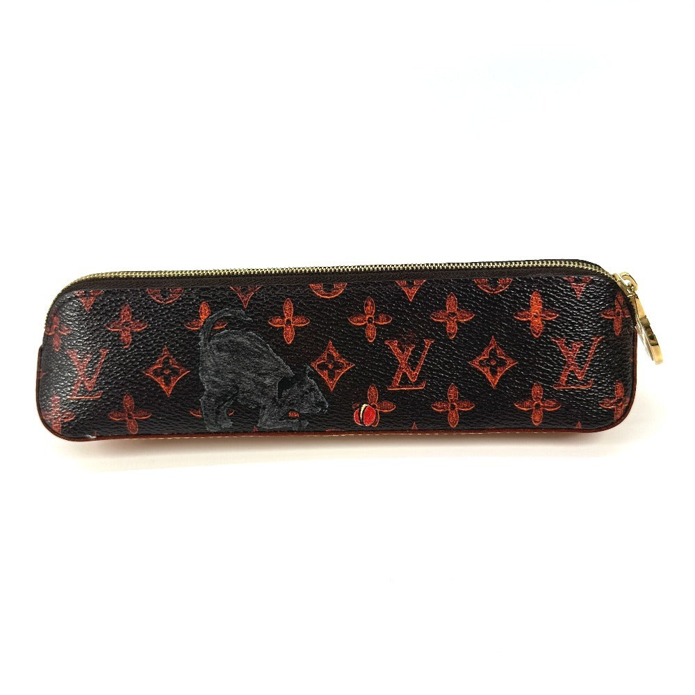 LOUIS VUITTON pencil case GI0357 Monogram canvas Brown Monogram Catgram Cat Truth Elizabet Women
