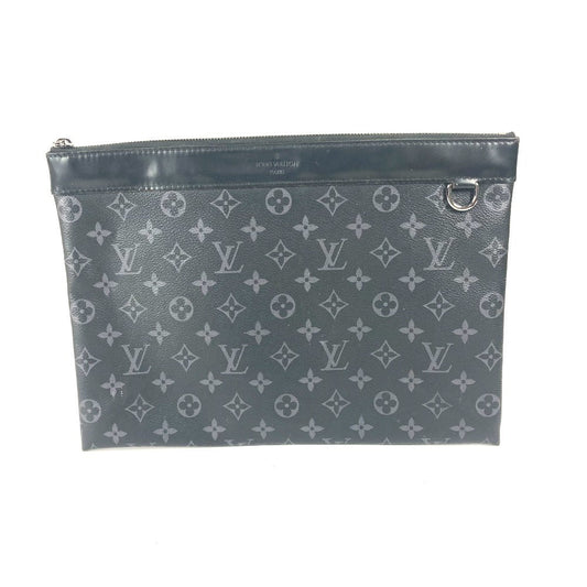 LOUIS VUITTON Clutch bag M62291 Monogram Eclipse Canvas black Monogram Eclipse Pochette Discovery unisex(Unisex)