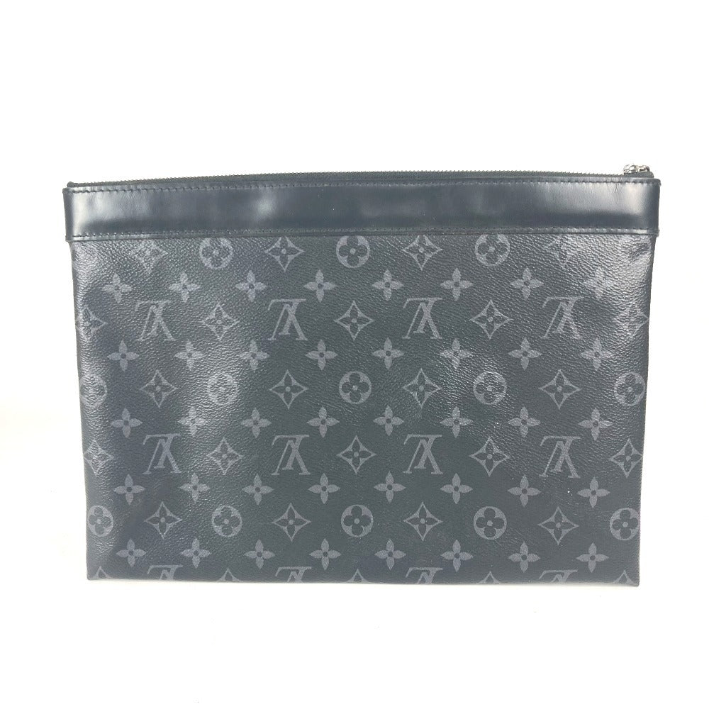 LOUIS VUITTON Clutch bag M62291 Monogram Eclipse Canvas black Monogram Eclipse Pochette Discovery unisex(Unisex)