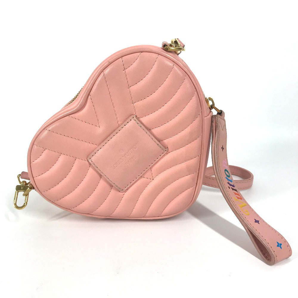 LOUIS VUITTON Shoulder Bag M53769 leather pink New Wave Heart LV logo