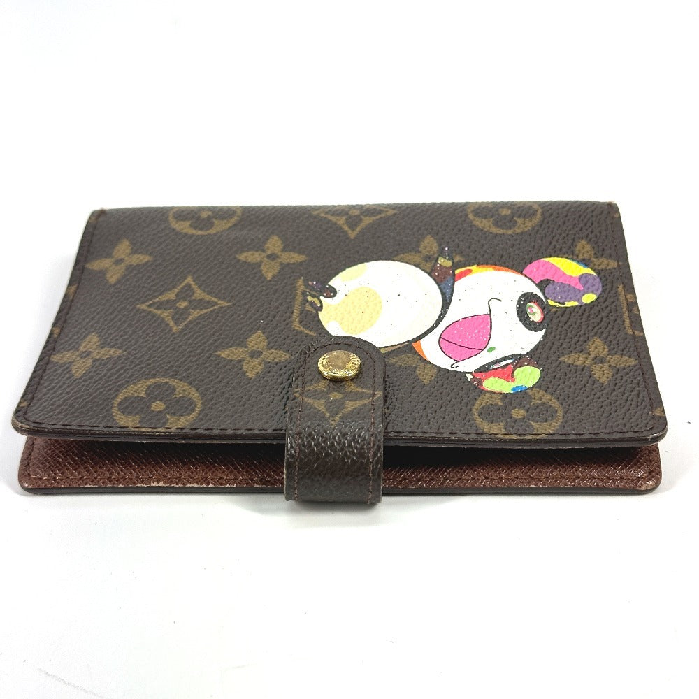 LOUIS VUITTON Notebook cover R20011 Monogram canvas Brown Monogram Panda Takashi Murakami Agenda PM Women