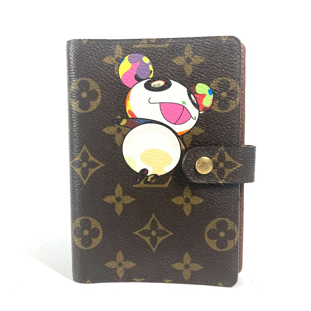 LOUIS VUITTON Notebook cover R20011 Monogram canvas Brown Monogram Panda Takashi Murakami Agenda PM
