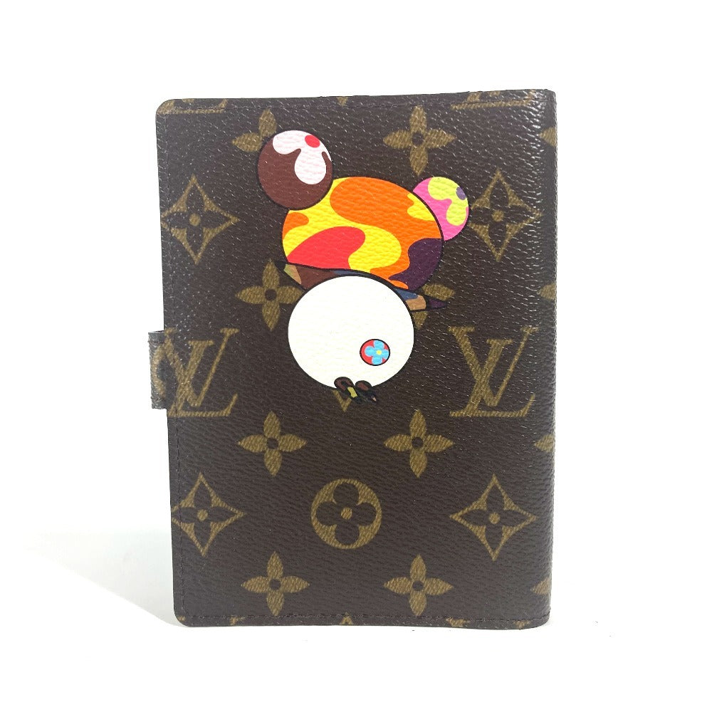 LOUIS VUITTON Notebook cover R20011 Monogram canvas Brown Monogram Panda Takashi Murakami Agenda PM