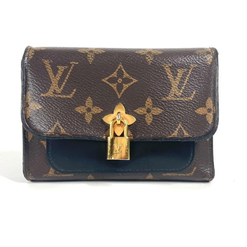 LOUIS VUITTON Trifold wallet M62578 Monogram canvas Brown Monogram Portefeuille Flower Compact Women
