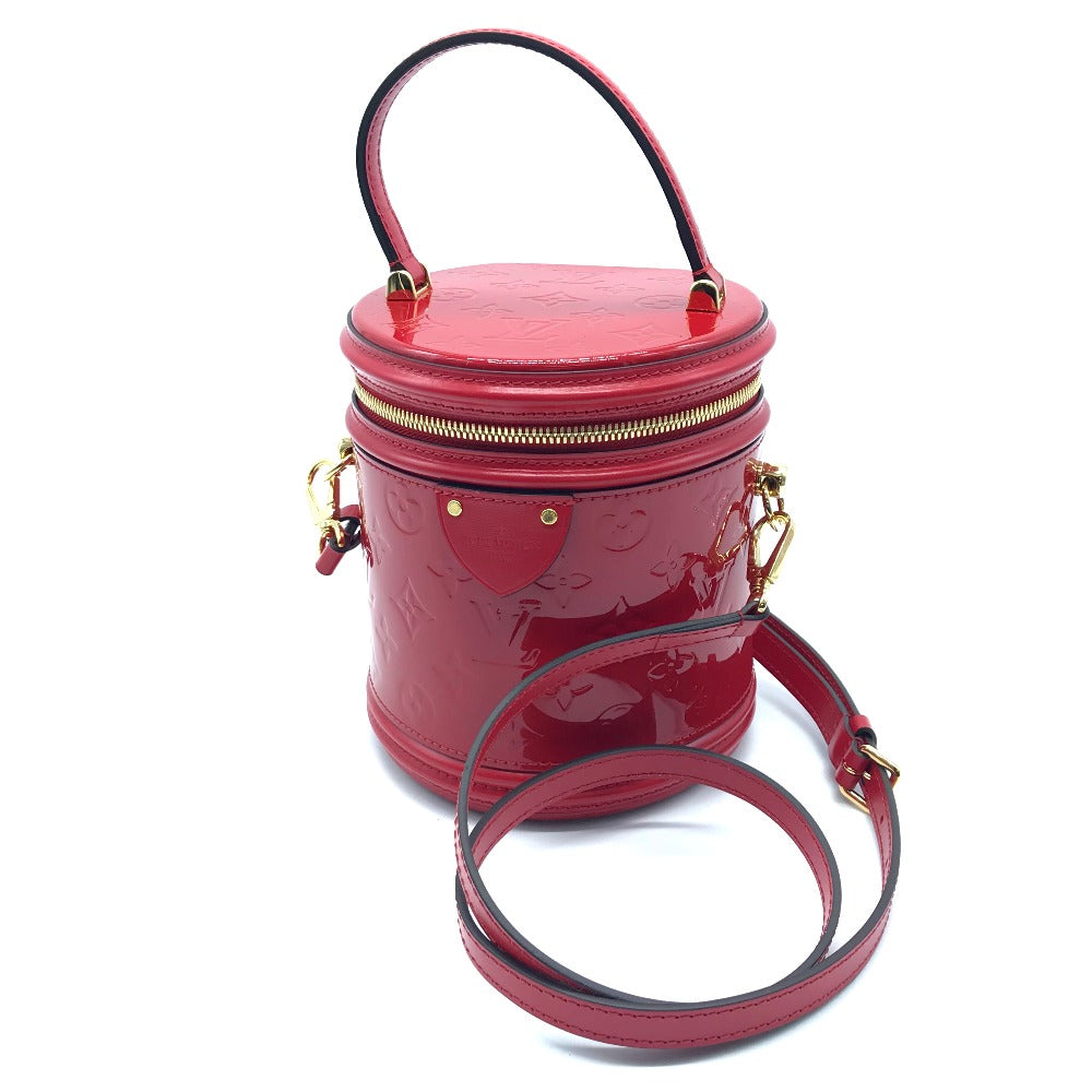 LOUIS VUITTON Handbag M53998 Patent leather Red Monogram Vernis Cannes PM