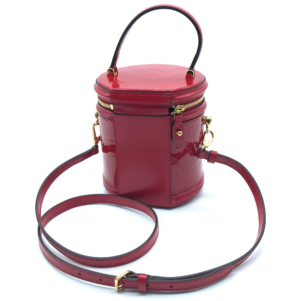 LOUIS VUITTON Handbag M53998 Patent leather Red Monogram Vernis Cannes PM