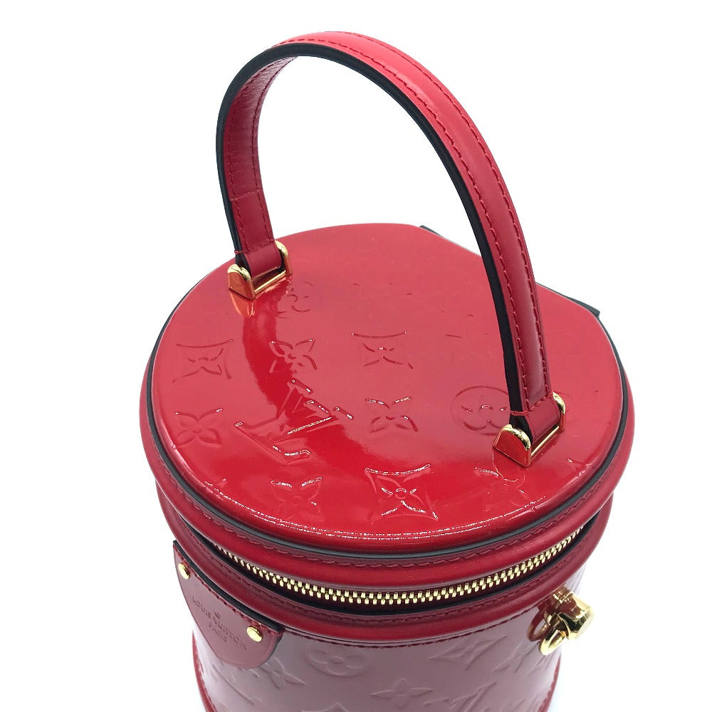 LOUIS VUITTON Handbag M53998 Patent leather Red Monogram Vernis Cannes PM