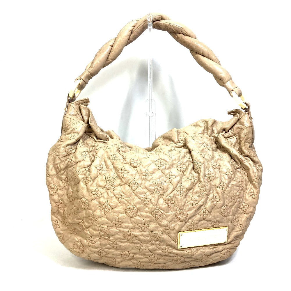 LOUIS VUITTON Shoulder Bag M95423 leather beige Monogram Olympe Nimbs GM Women