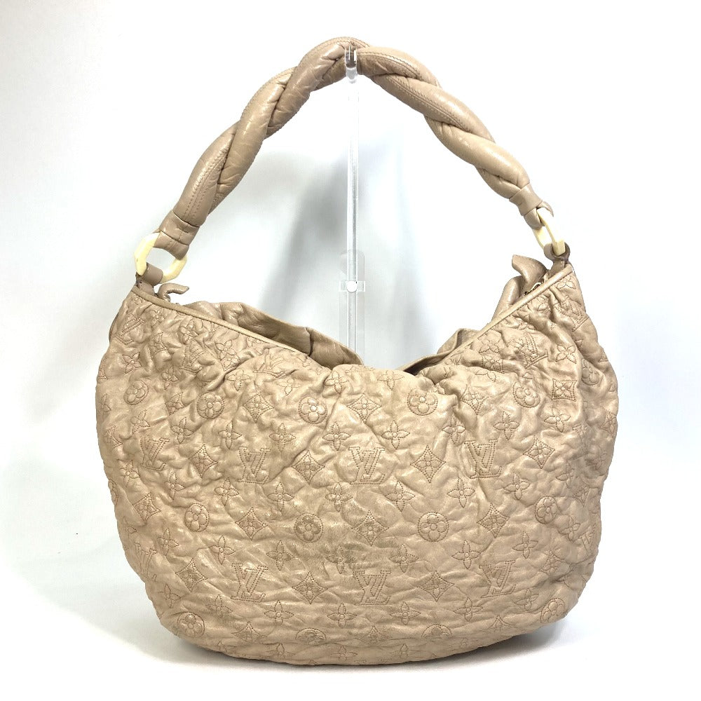 LOUIS VUITTON Shoulder Bag M95423 leather beige Monogram Olympe Nimbs GM Women