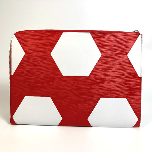 LOUIS VUITTON Clutch bag M63232 Epi Leather Red 2018 FIFA World Cup Pochette Jules GM mens Used