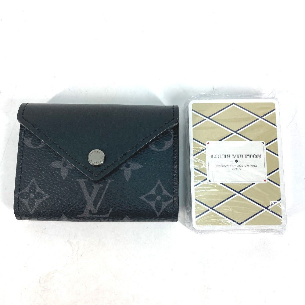 LOUIS VUITTON Card Case Monogram Eclipse Canvas black Etui cult arseine mens(Unisex)