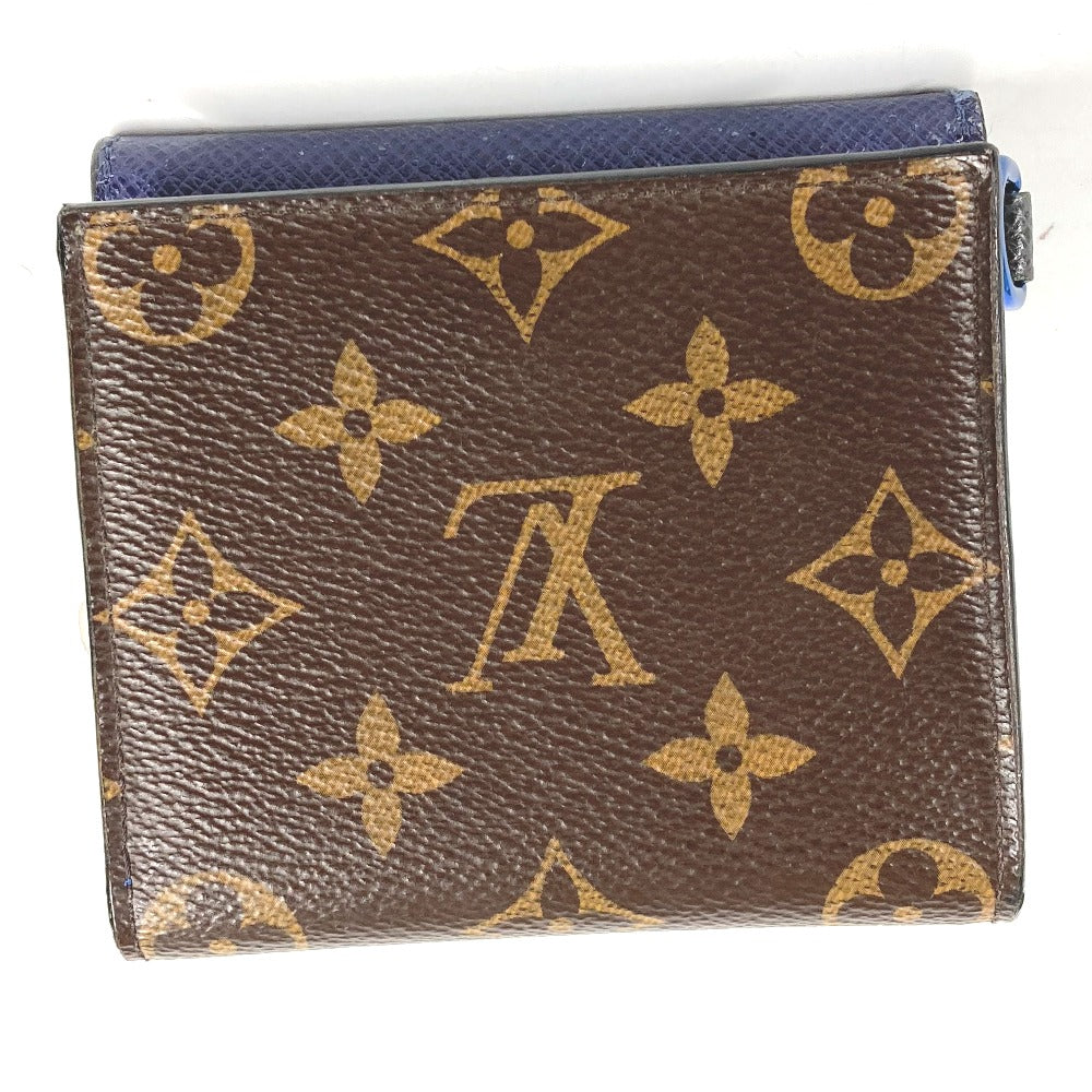 LOUIS VUITTON Folded wallet M63041 Monogram canvas Brown Monogram & Taiga Compact wallet mens