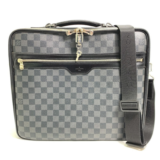 LOUIS VUITTON Business bag N58030 Damier Grafitto Canvas black Damier Graphite Crossbody Steve mens