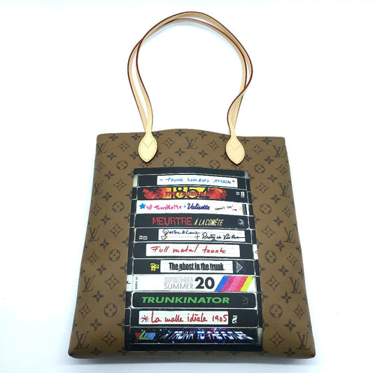 LOUIS VUITTON Tote Bag M45198 Monogram reverse canvas Brown type Monogram Reverse Video Print Carry it