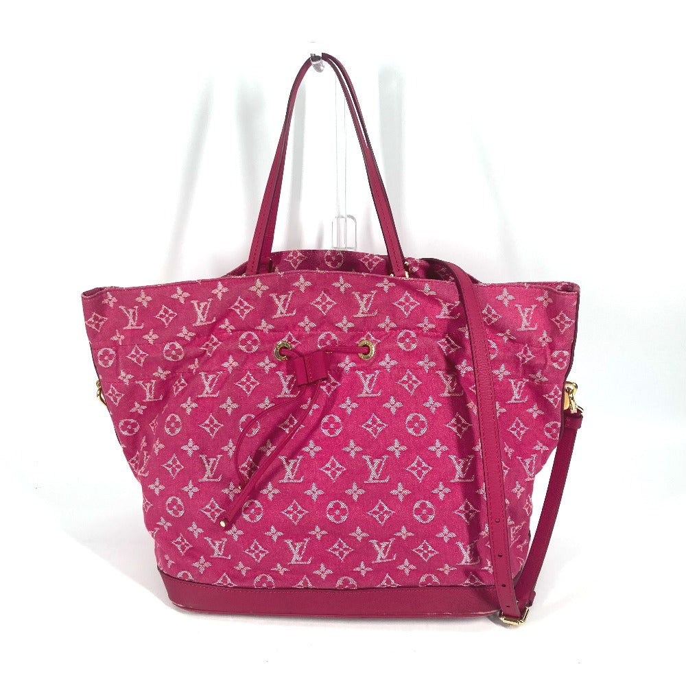 LOUIS VUITTON Shoulder Bag Monogram denim pink Monogram denim Noeful MM Women