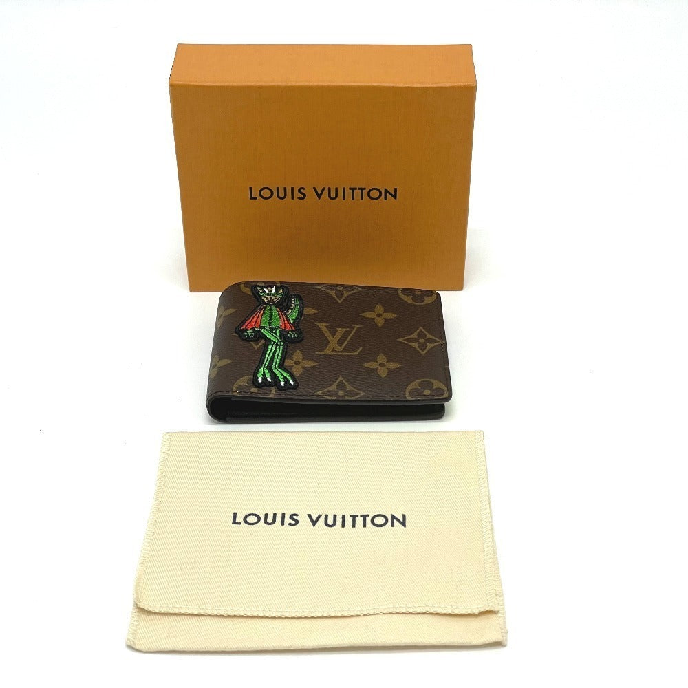 LOUIS VUITTON Folded wallet Monogram canvas Brown Animal Monogram Portefeuille Slender NM