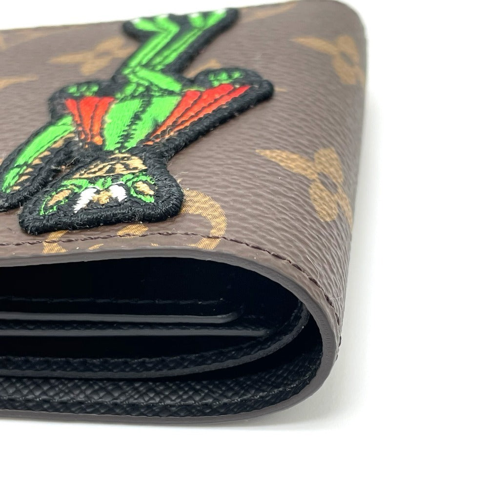 LOUIS VUITTON Folded wallet M80156 Monogram canvas Brown Animal Monogram Wallet
