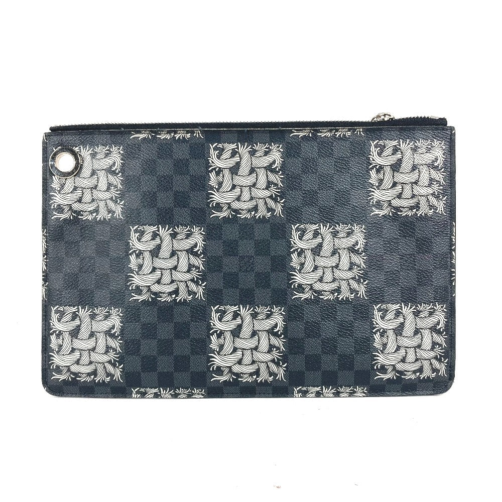 LOUIS VUITTON Clutch bag N61231 Damier Grafitto Canvas black Damier Grafitte Pochette Jules PM