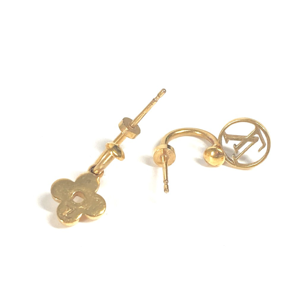 LOUIS VUITTON Pierce M64859 metal gold Monogram flower Pierce Blooming