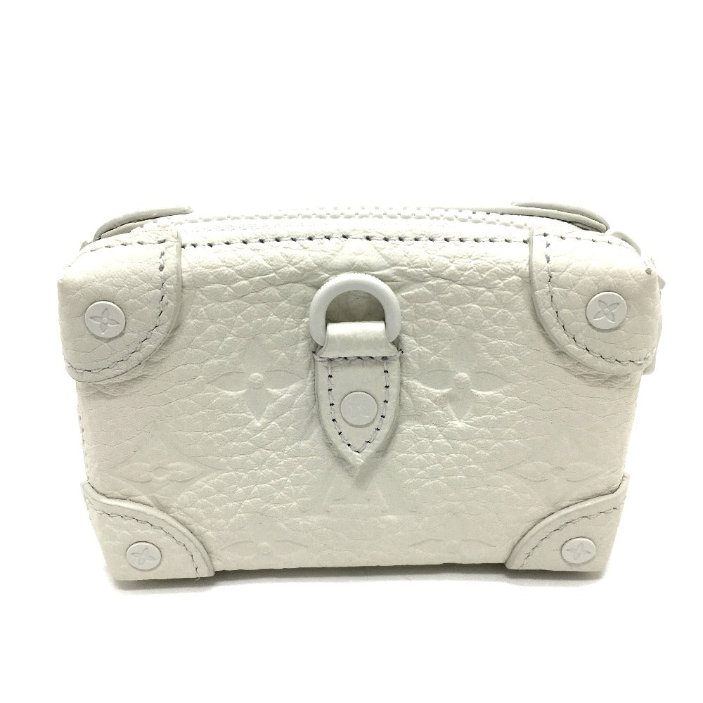 LOUIS VUITTON Trifold wallet M80209 Taurillon Clemence Leather white Monogram LV friend print unisex(Unisex)