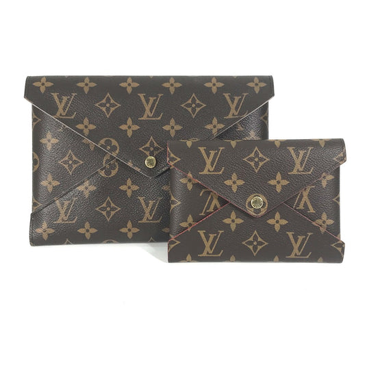 LOUIS VUITTON Clutch bag Monogram canvas Brown Monogram Pochette Kirigami Women