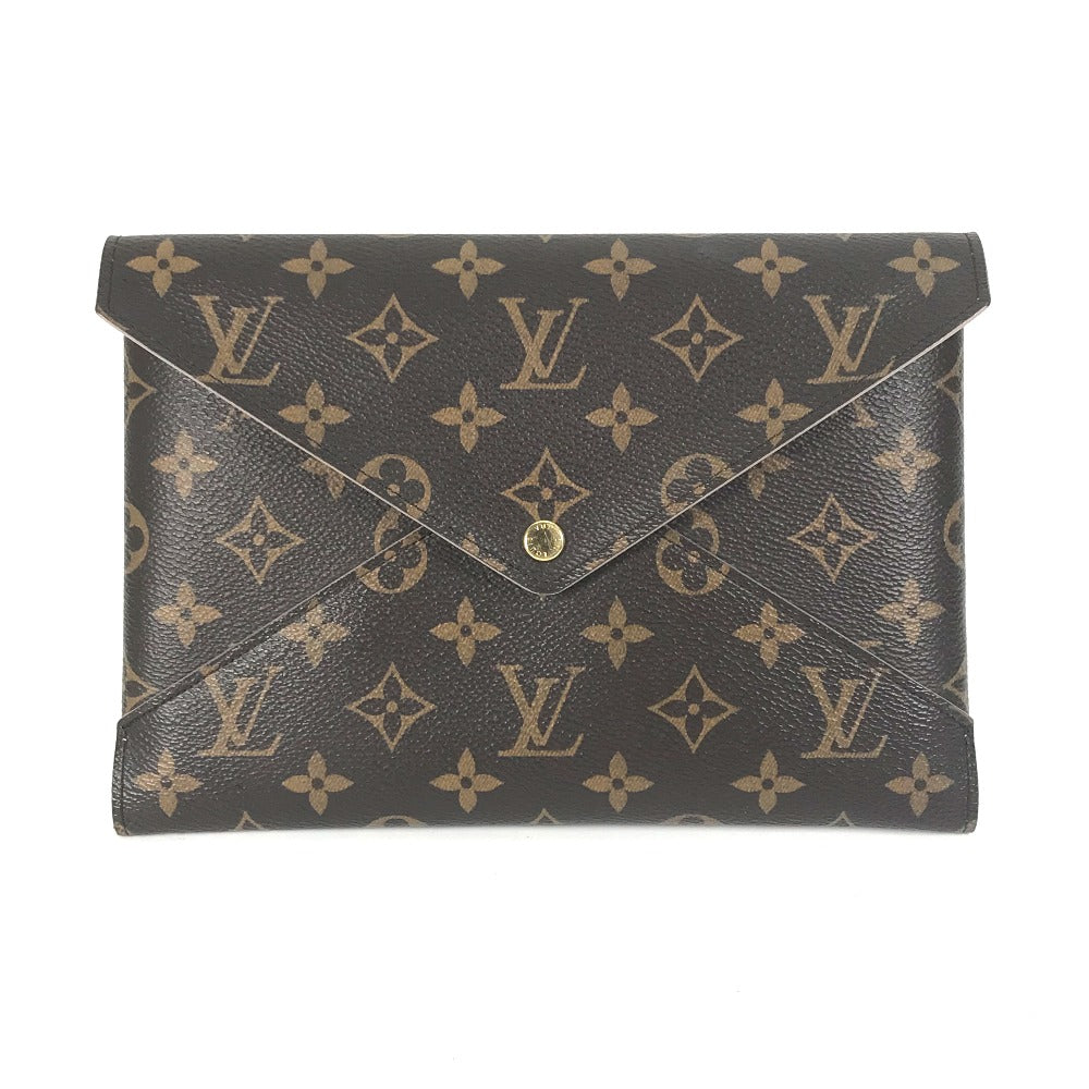 LOUIS VUITTON Clutch bag Monogram canvas Brown Monogram Pochette Kirigami Women