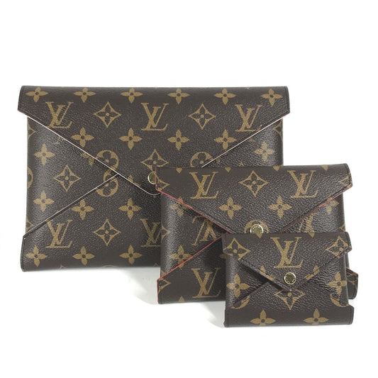 LOUIS VUITTON Clutch bag M62034 Monogram canvas Brown Monogram Pochette Kirigami Women