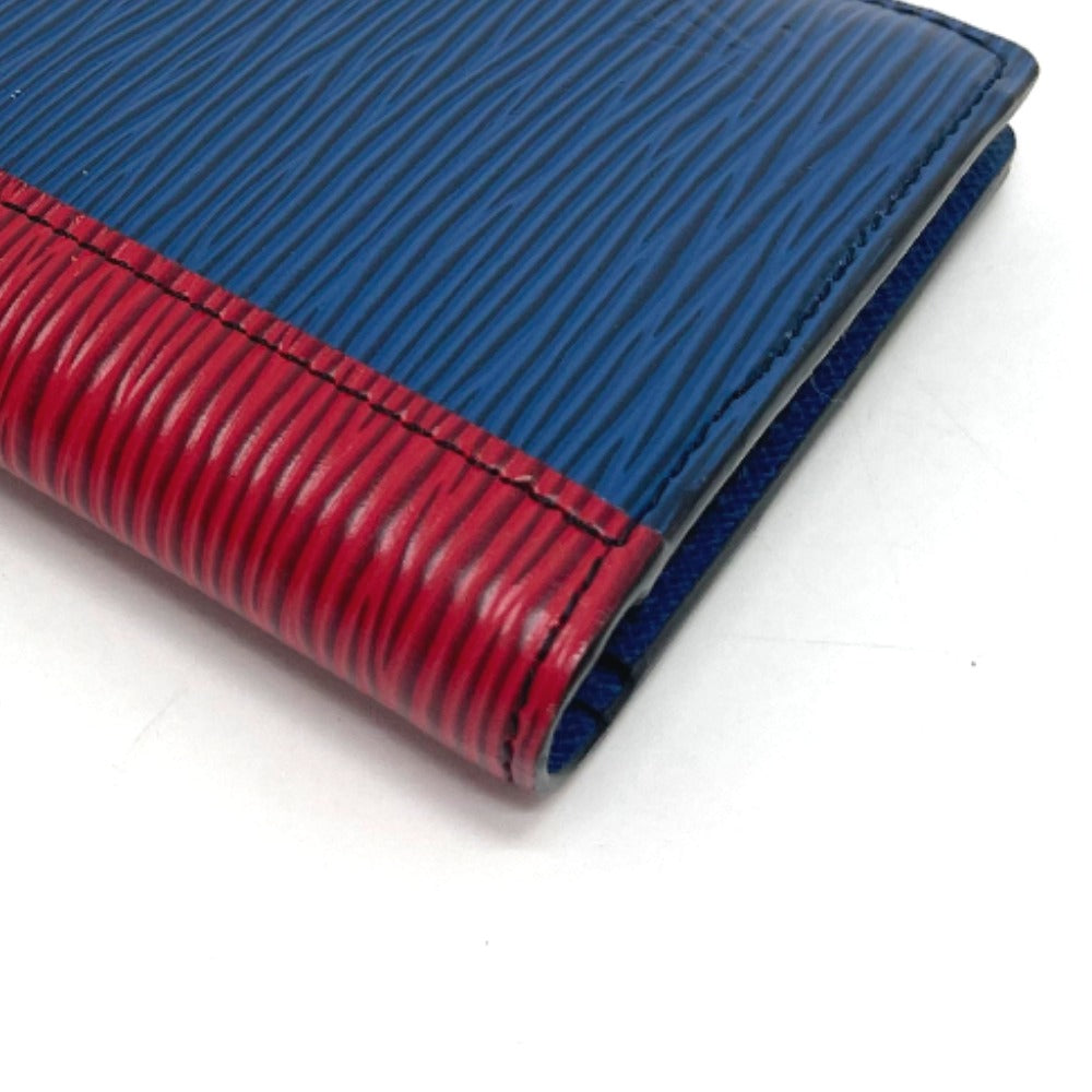LOUIS VUITTON Long Wallet Purse M68718 Epi Leather Blue x red x green Epi Portefeuille Brother NM Women(Unisex)