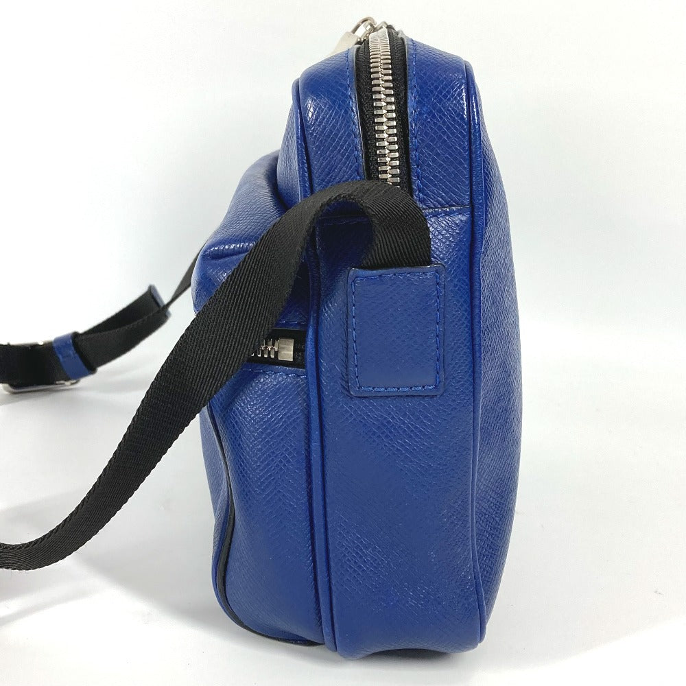 LOUIS VUITTON Shoulder Bag M33437 Taiga Leather blue Taiga Outdoor messenger PM unisex(Unisex)