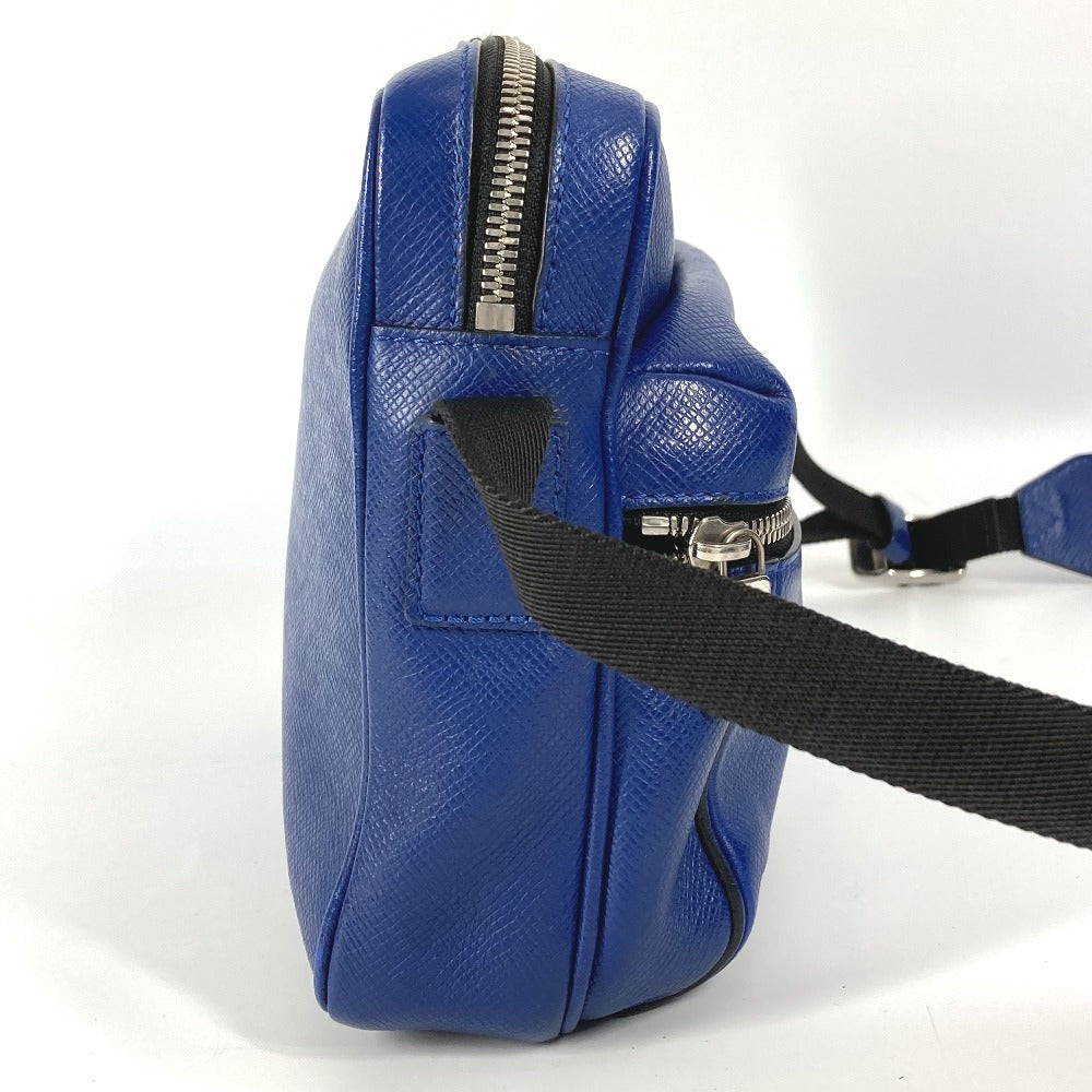 LOUIS VUITTON Shoulder Bag M33437 Taiga Leather blue Taiga Outdoor messenger PM unisex(Unisex)