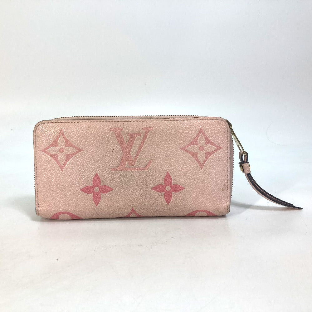 LOUIS VUITTON Long Wallet Purse M80403 Monogram Ann Platt Leather pink Monogram Empreinte by the Pool Zippy wallet Women