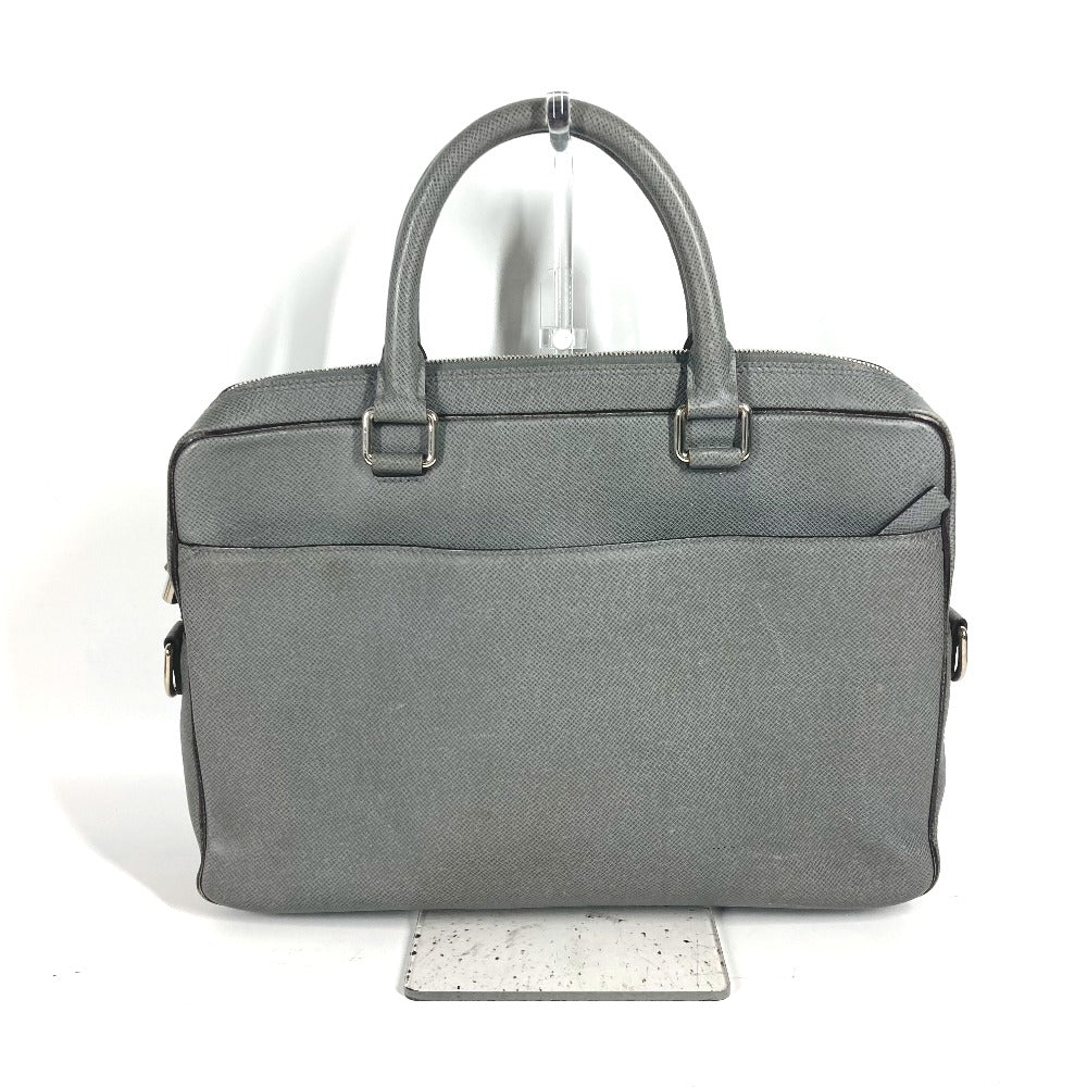LOUIS VUITTON Business bag Taiga Leather gray Taiga Taiga Porto Document Business PDB mens