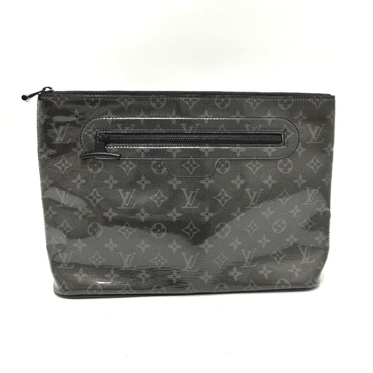 LOUIS VUITTON Clutch bag M63373 Plastics black Monogram Eclipse Glaze Pochette Cosmos