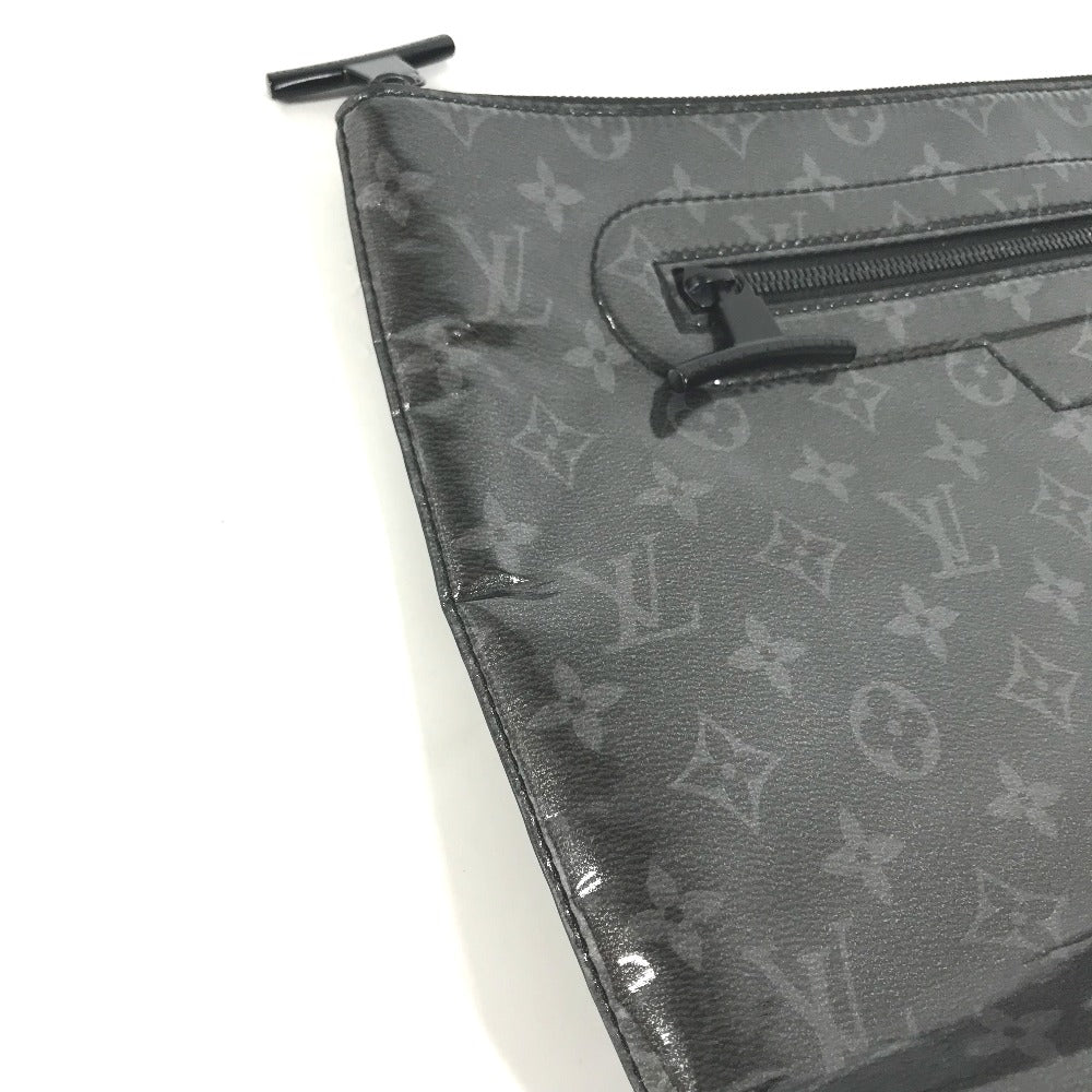 LOUIS VUITTON Clutch bag M63373 Plastics, Leather black Monogram Eclipse Glaze, Japan, Tokyo, Shinjuku Isetan Exclusive Pochette Cosmos