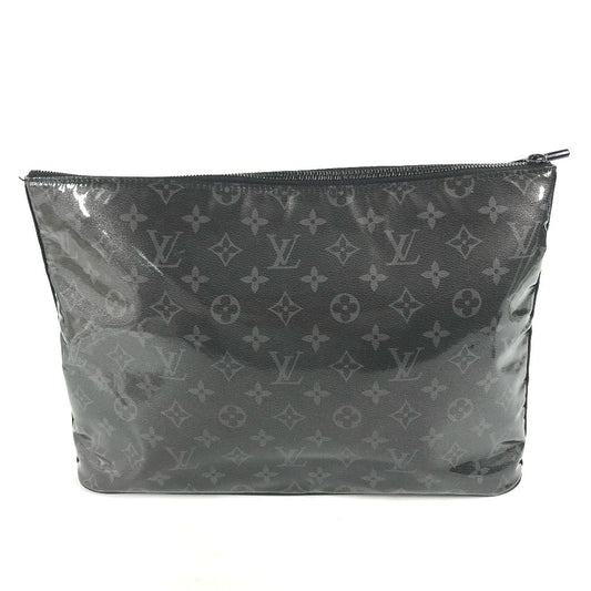 LOUIS VUITTON Clutch bag M63373 Plastics, Leather black Monogram Eclipse Glaze, Japan, Tokyo, Shinjuku Isetan Exclusive Pochette Cosmos