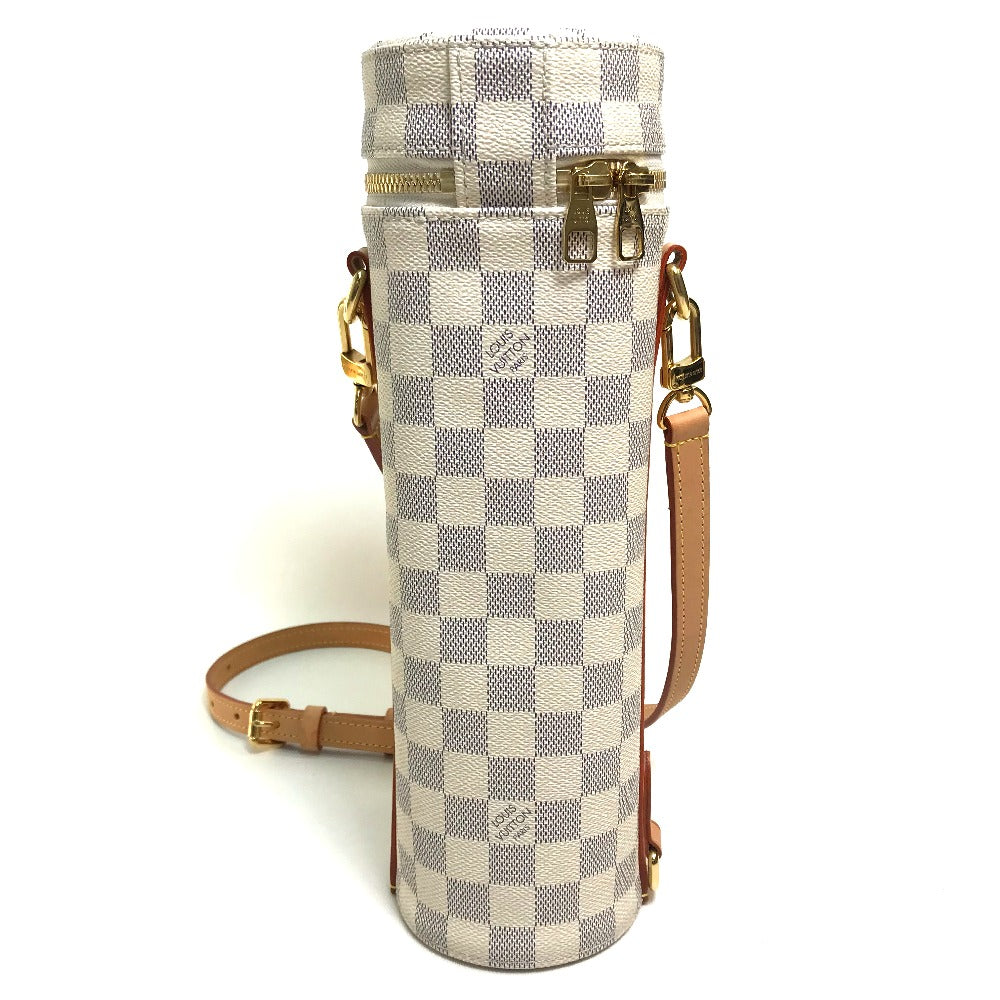 LOUIS VUITTON Other miscellaneous goods Damier Azur Canvas white Shoulder Bag Cool bag, crossbody Porte Buteil bottle holder Women(Unisex)
