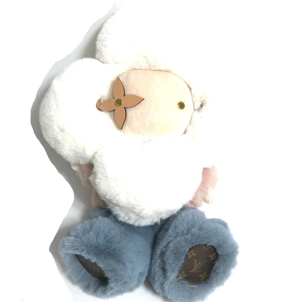 LOUIS VUITTON Plush Doll GI0445 Leather, Plush white Dudu Vivienne Women
