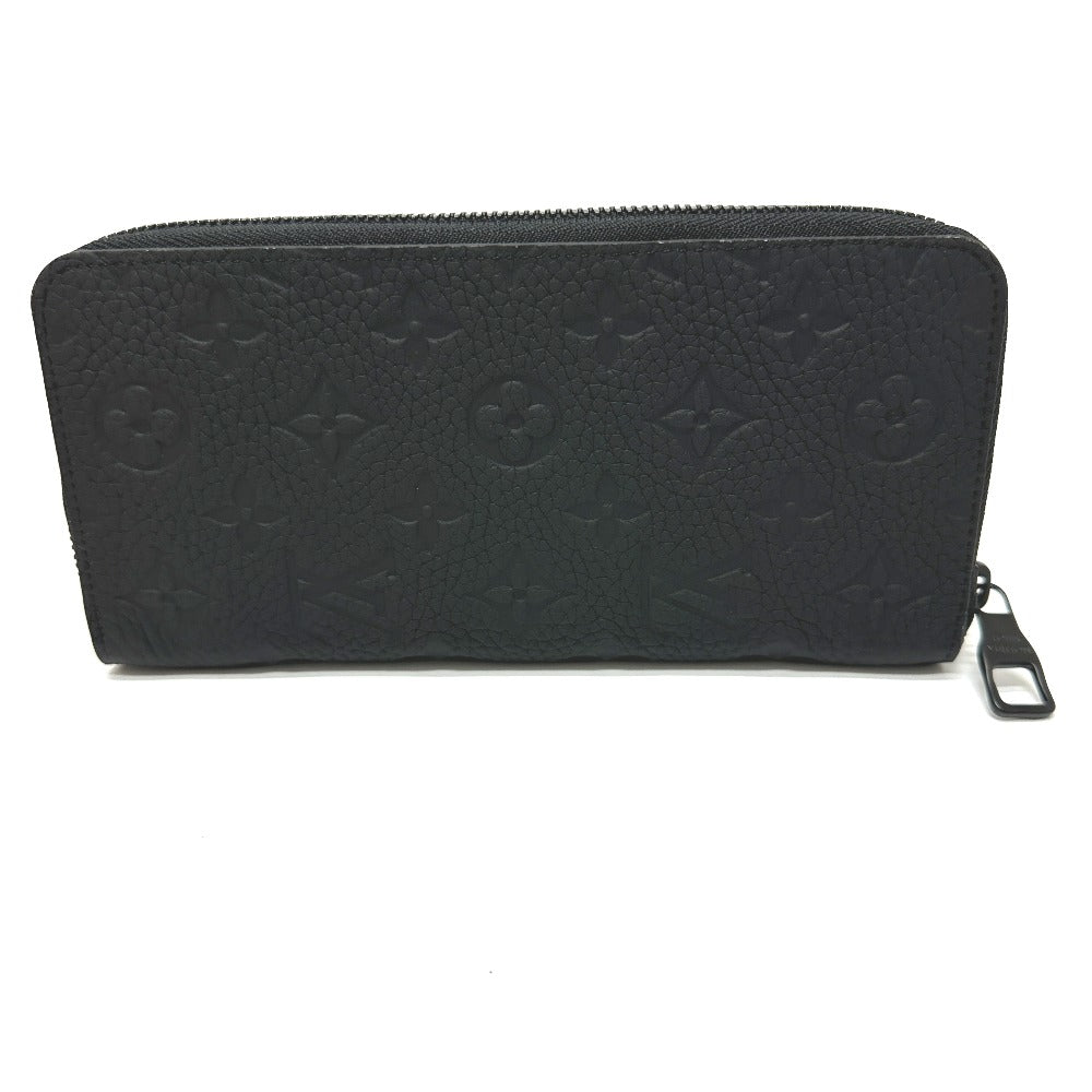 LOUIS VUITTON Long Wallet Purse M69047 Taurillon Clemence Leather black Monogram Zippy wallet  Vertical mens