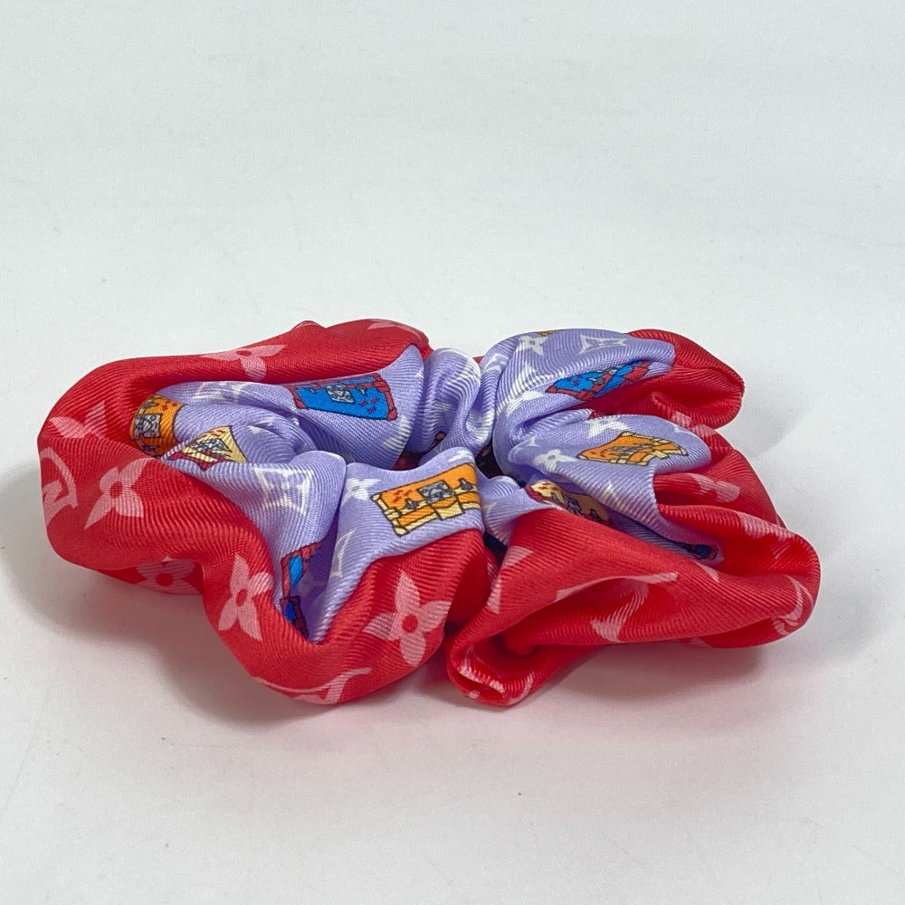 LOUIS VUITTON hair accessory M77692 silk multicolor only one scrunchie set minimal Women
