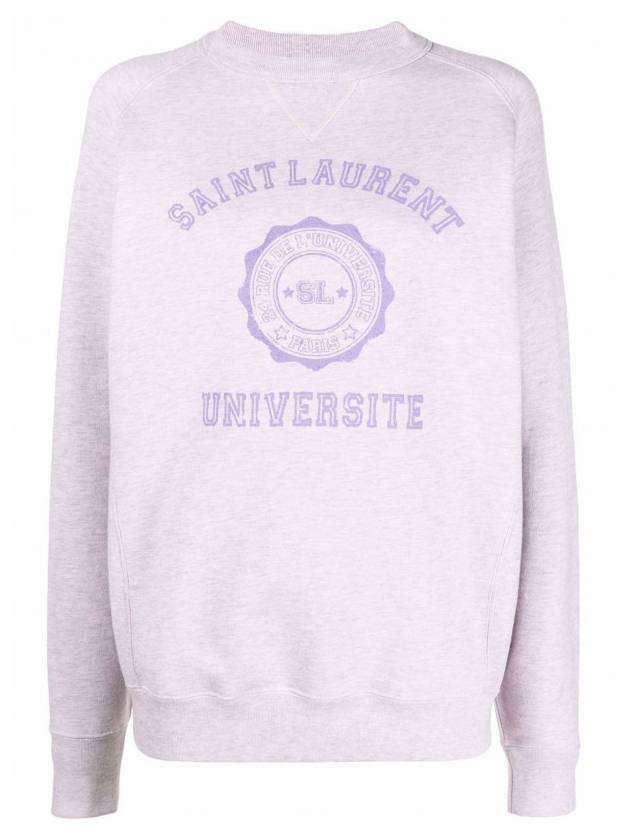 Luxury Saint Laurent Trending 2025 University Logo Sweatshirt Lilac