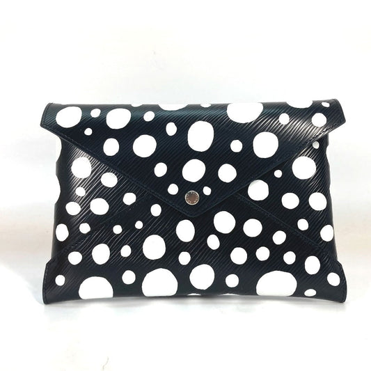 LOUIS VUITTON Clutch bag M81959 Epi Leather black yellow red Epi Yayoi Kusama LVxYK Pochette Kirigami Women Used
