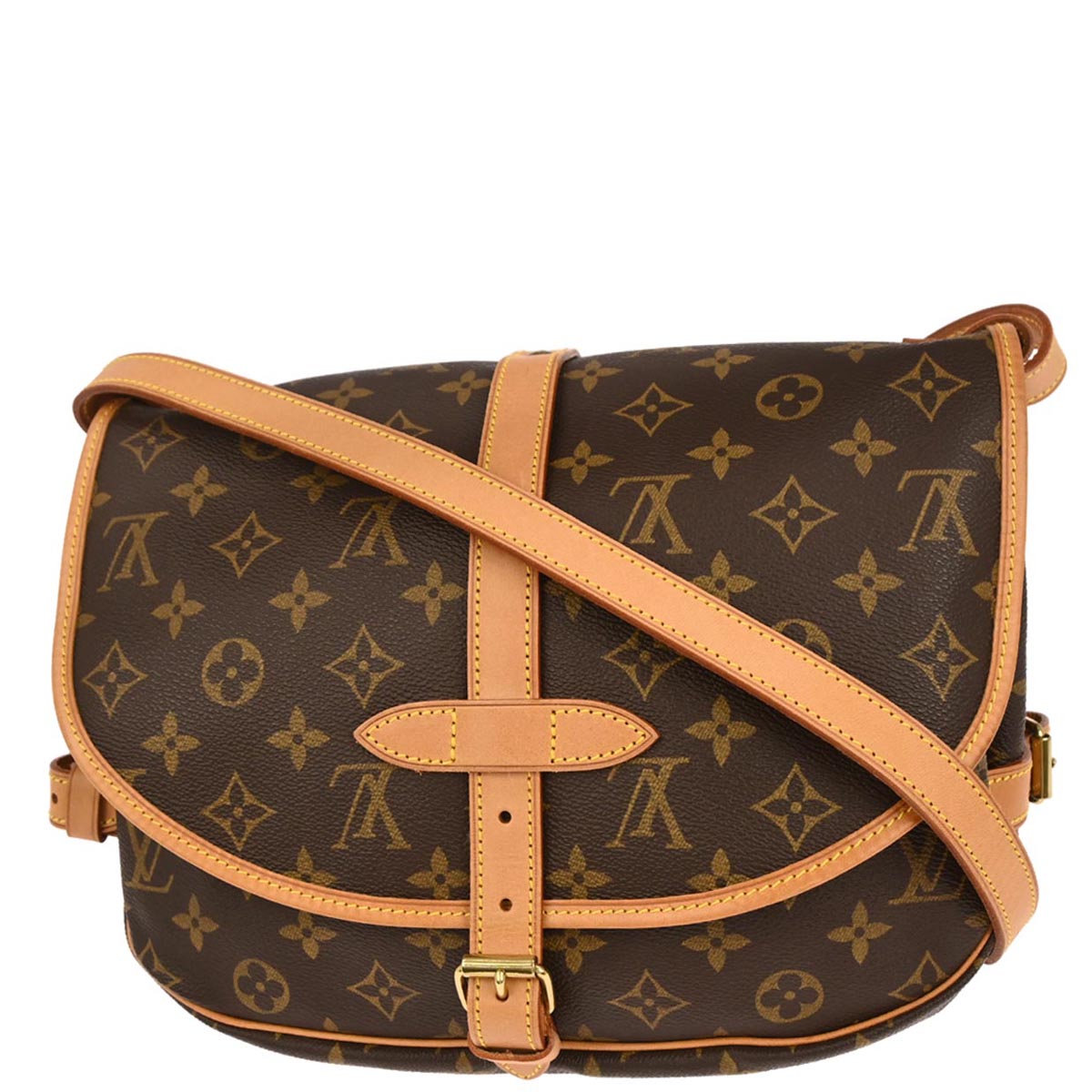 Louis Vuitton 1997 Monogram Saumur 30 Messenger Shoulder Bag M42256