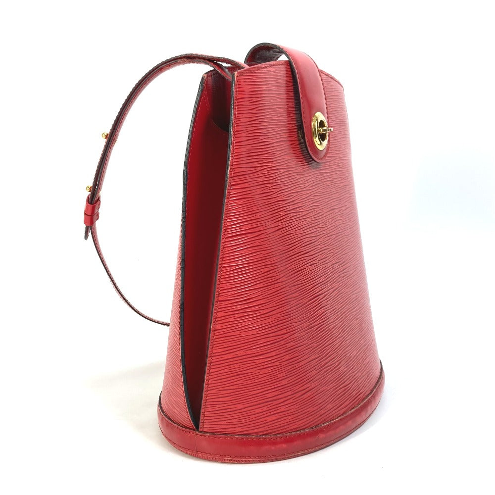 LOUIS VUITTON Shoulder Bag Epi Leather Red Epi Cluny Women