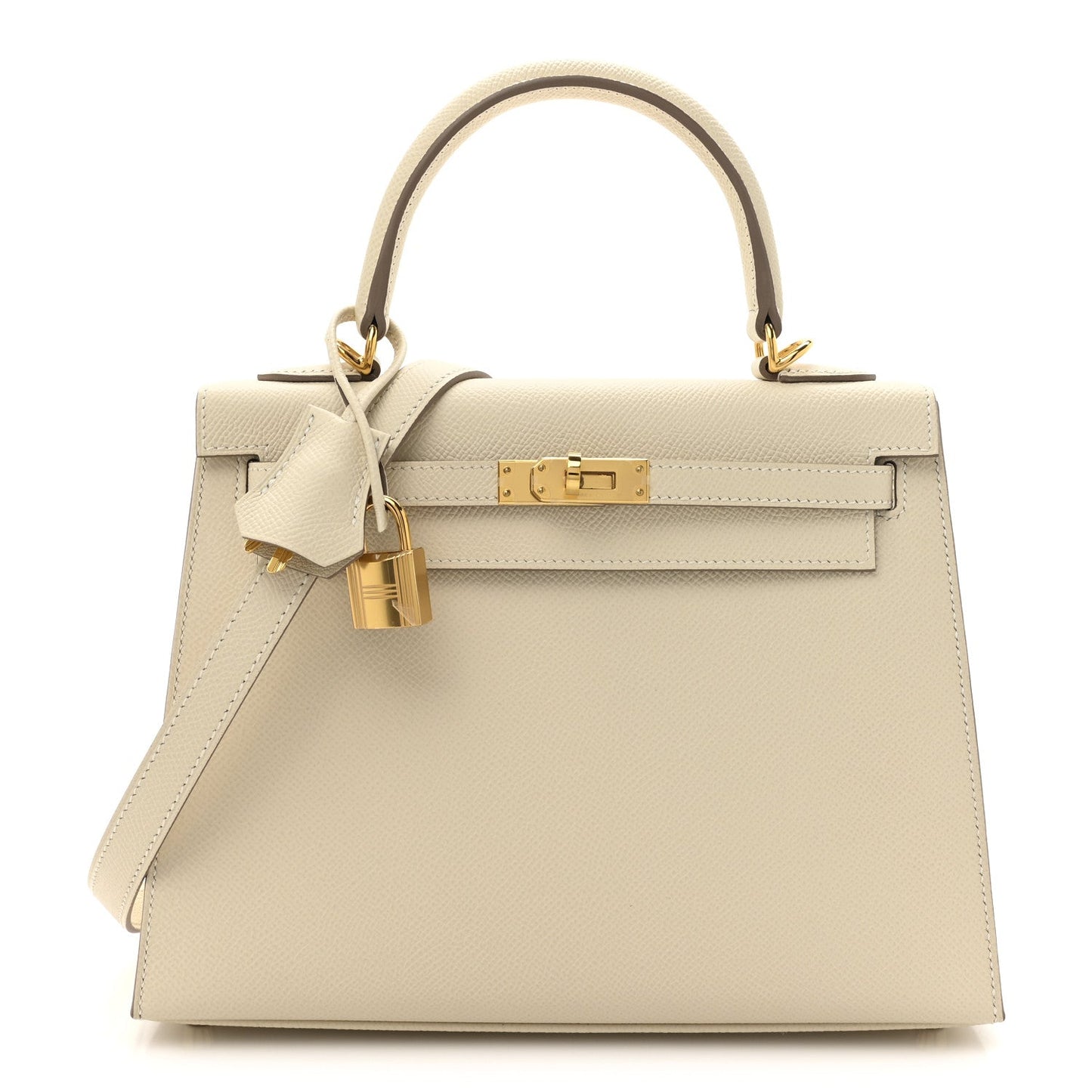 Hermes Epsom Kelly Sellier 25 Craie